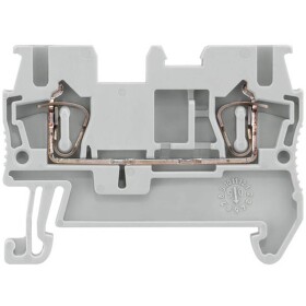 Siemens 8WH20000AF00 průchodková svorka přípojka s pružinovým protitahem šedá 50 ks