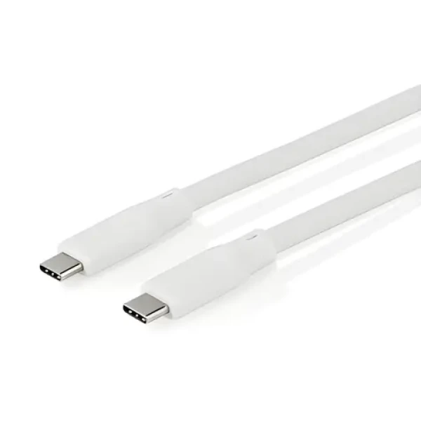 Nedis USB-C - USB-C bílá / Kabel / Silikonový / USB 3.2 Gen 1 / 60 W / 5 Gbps / 4K 60Hz / 1,5 m (CCGB64800WT15)