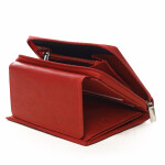 Menší dámská kožená peněženka Susi červená