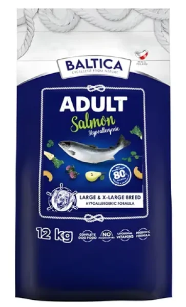BALTICA Excellent Hypoallergenic Salmon 12 kg / Granule pro psy / velká a obří plemena / monoprotein / bez obilovin