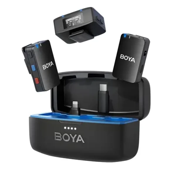 BOYA BOYAMIC 1 (1TX+3RX) / Bezdrátový mikrofonní systém / 1x vysílač / 3x přijímač (BOYAMATIC)