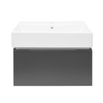 Koupelnová skříňka s umyvadlem SAT Feel 60x30x46 cm antracit mat SATFEEL60ANTU2 SATFEEL60ANTU2