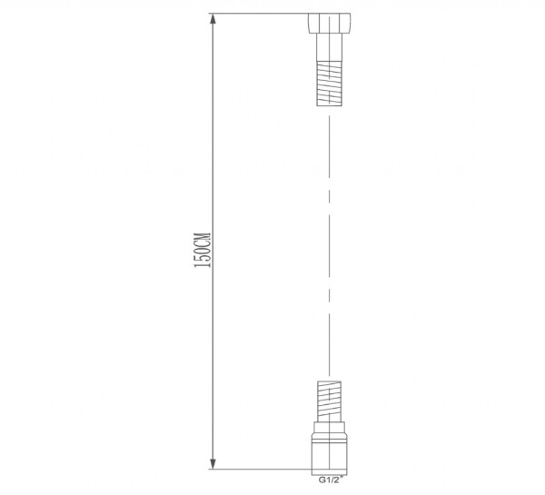 SAPHO - SOFTFLEX plastová sprchová hadice, 150cm, metalická stříbrná/chrom 1208-11