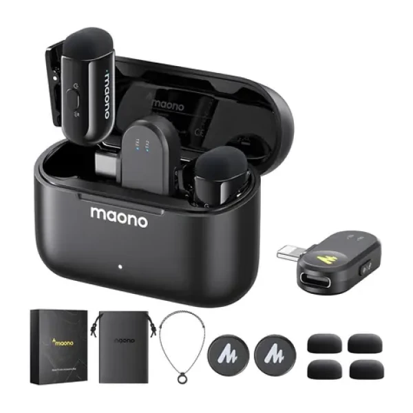 Maono WM622 PBC2 / Bezdrátový mikrofonní systém / MFi / Lightning + USB-C / iOS 18 / až 100 m (WM622 PBC2)