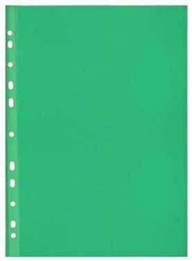 Prospektový obal A4 hladký, 50 mikronů, HERLITZ, 100ks - zelený