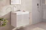HANSGROHE - Avalegra Umyvadlo 78x48 cm, s termostatickou baterií a sprškou, 2 proudy, bez přepadu, chrom 22473000