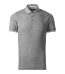 Perfection plain polokošile pánská tmavě šedý melír 2XL