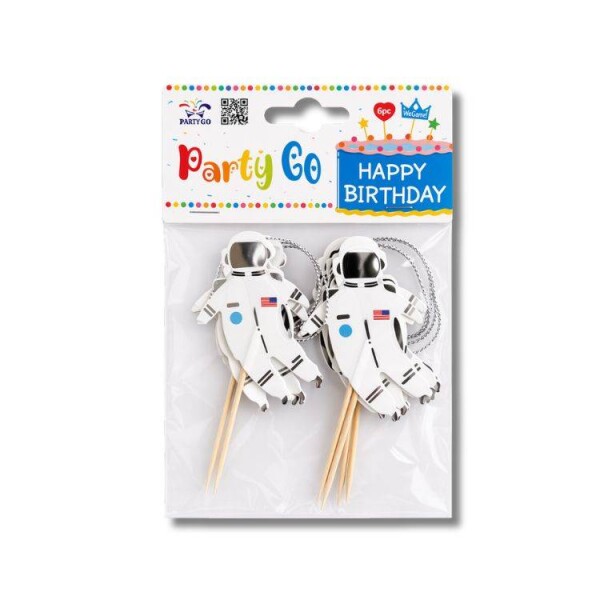 Dortisimo Zápich do dortu Kosmonauti (6 ks)