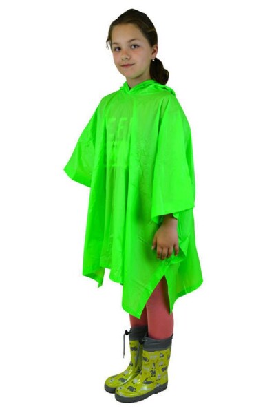 Poncho PVC neonová, Pidilidi, PL0066-19, zelená