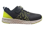 Kappa 95K0043004 Dětské tenisky black / lime 28