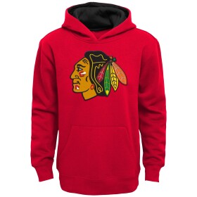 Outerstuff Dětská mikina Chicago Blackhawks NHL Prime Po Flc Hood Home Velikost: Dětské XL (170 – 176)