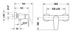 DURAVIT - B.1 Sprchová baterie, chrom B14230000010