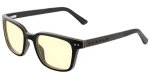 GUNNAR Muir Ebony / Herní brýle / jantárová skla / BLF 65 / GUNNAR focus (MUR-12301)