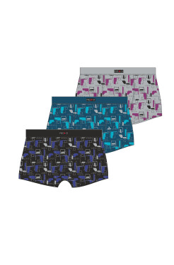 Boxerky Redo Pattern M-2XL směs barev L