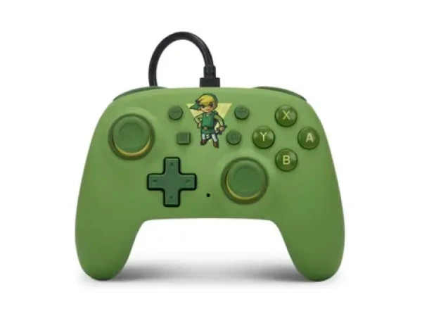 PowerA Nano Controller Toon Link / Herní ovladač / drátový / USB / Nintendo Switch (NSGP0203-01)