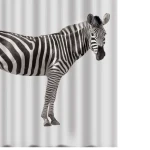 Spirella ZEBRA sprchový závěs 180 x 200 cm bílo-černý / polyester (7610583115546)