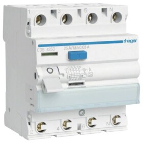 Hager CDS425D proudový chránič A 4pólový 25 A 0.03 A 400 V