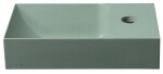 SAPHO - PICCOLINO betonové umývátko 30,8x17cm, baterie vpravo, zelená mat PK30523
