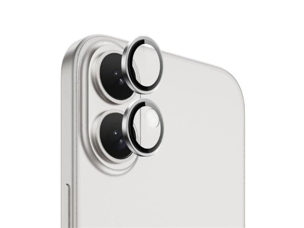 Ochranná folie na objektiv fotoaparátu pro iPhone 16/16 PLUS Silver
