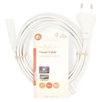 Nedis napájecí kabel Euro(M) - IEC-320-C7 3 m bílý / Napájecí kabel / Přímý / Plochý PVC (CEGL11040WT30)