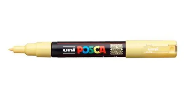 POSCA PC-1MC slámově žlutá / Popisovač / Extrafiní hrot 0,7 mm / Rychleschnoucí (186706)