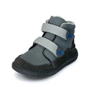 Dětské celoroční barefoot boty Bugga NUVA Dark Grey B00198-09 - 27