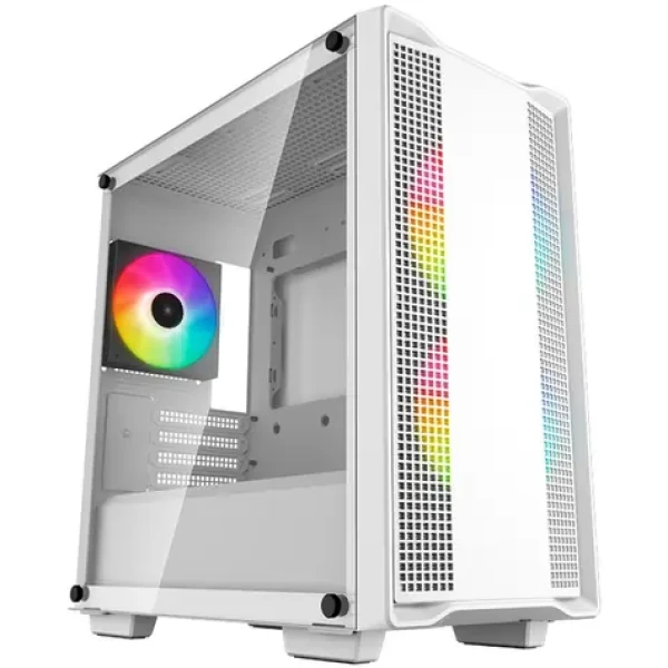DEEPCOOL CC360 ARGB bílá / mATX / 1x USB-A 3.2 / 1x USB-A 2.0 / 3x 120mm RGB / bez zdroje / průhledná bočnice (R-CC360-WHAPM3-G-1)