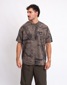 Tričko Carhartt WIP S/S Feather Tree T-Shirt Camo Feather Tree, Khaki garment dyed