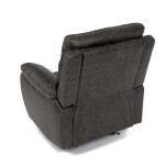 Polohovací křeslo, elektrické zabudované ovládání, hnědá, látka vintage, TV-4094 COF3