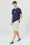 AC&Co / Altınyıldız Classics Men's Beige Standard Fit Regular Fit 100% Cotton Plain Knit Shorts