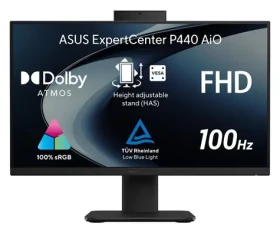 ASUS ExpertCenter P4 AiO černá / 23,8" FHD / Intel Core i3-1315U / 8GB DDR5 / 512GB SSD / W11P EDU (P440VAK-BPC038XA)