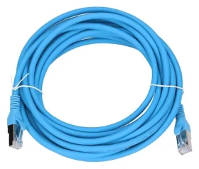 Extralink patch kabel Cat.6a S/FTP modrá / Patch kabel / RJ-45 / 5 m / 10 Gbit/s (EX.6587)