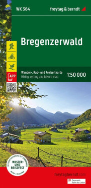 Bregenzerwald 1:50 000 turistická, cyklistická rekreační mapa