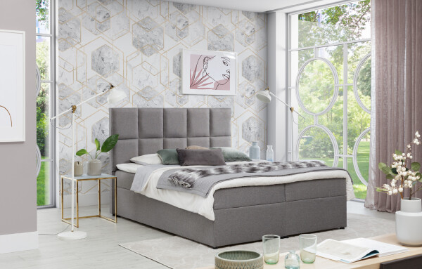 Boxspring Glossy Rozměr: 185 x 210 cm, látka: Sawana 21