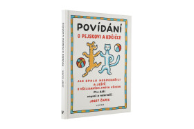 Knížka Povídání o pejskovi a kočičce CZ text 20x26cm ve fólii - Josef Čapek