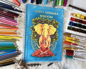 Spirit Animals Wisdom, antistresové omalovánky s podpisem autorky, Lenka Filonenko
