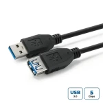 MicroConnect kabel USB3.0 A (M) - USB3.0 A (F) 3m černá / 5000Mbit/s (USB3.0AAF3B)