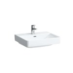 Laufen - Pro S Umyvadlo, 55x47 cm, 3 otvory pro baterii, s LCC, bílá H8109624001081