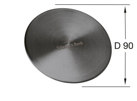 Příslušenství ke dřezům Villeroy & Boch - krytka odpadu 96241505, antracit 96241505