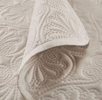 DumDekorace Prošívaný přehoz do ložnice v krémové barvě 200x220 cm