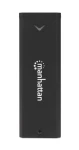 Manhattan externí box na M.2 NVMe SSD černý / Externí box / USB-C / USB 3.2 Gen2 10 Gbit/s / hliník (130530)