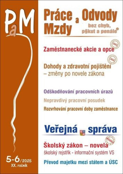 PaM č. 5-6/2025 - Dohody a zdravotní pojištění - kolektiv autorů