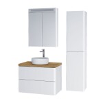 Mereo Siena, koupelnová skříňka 100 cm, bílá lesk CN412S