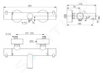 IDEAL STANDARD - CeraTherm Termostatická vanová baterie, Magnetic Grey A7588A5