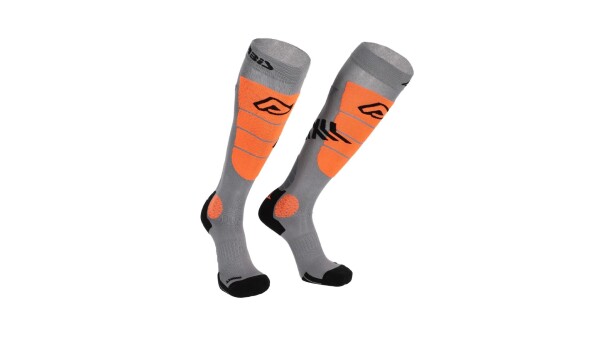 Podkolenky Acerbis MX Impact Vented šedá/oranž šedá/oranž Xxl