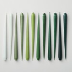 Ester & erik Svíčka Taper 32 cm – 66 Eucalyptus – set 2 ks, zelená barva, vosk