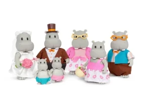 Li‘l Woodzeez Rodina hrochů svatební Pitterpotemus