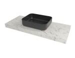 Deska pod umyvadlo Naturel Dolce 83,5x8x50 cm mramor Carrara bílá mat DO8050MCB DO8050MCB