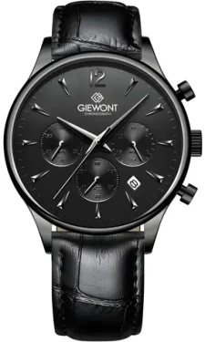 Giewont GW6310-A1 černé / Pánské hodinky / Chronograph / Safírové sklo (GW6310-A1)