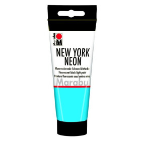 Marabu NEW YORK NEON fluorescenční Black Light barva - 100 ml, modrá